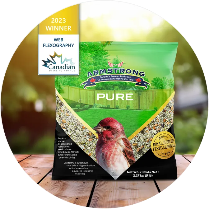 2023 Winner: Web Flexography, Canadian Printing Awards: Armstrong birdseed